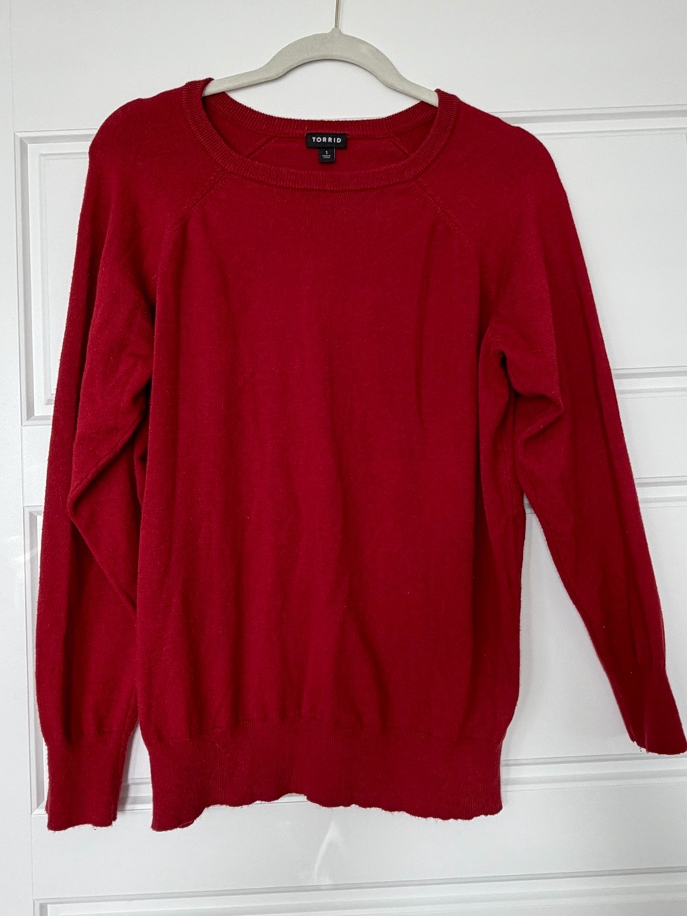torrid Red Long-Sleeve Sweater